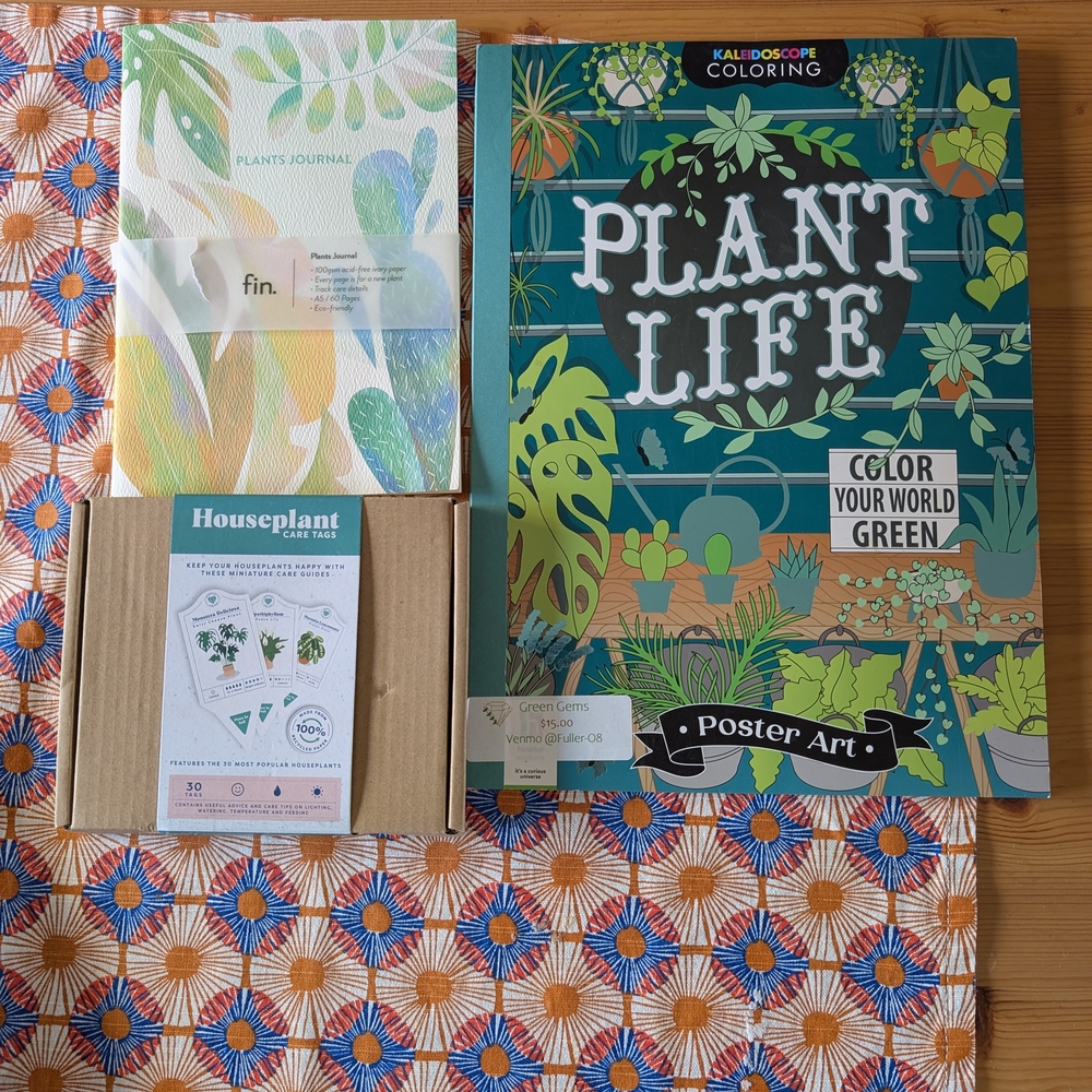 Plant Life Coloring Book and Journals Set